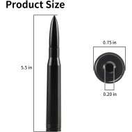 BJSIA Universal Car Antenna Replacement Compatible with Ford, Dodge, Chevrolet, GMC, Jeep, Toyota Truck Replacement Antenna - Made of Rugged Billet and Aluminum, Black, Car Accessories BJSIA Universal Car Antenna Replacement Compatible with Ford, Dodge, Chevrolet, GMC, Jeep, Toyota Truck Replacement Antenna - Made of Rugged Billet and Aluminum, Black, Car Accessories