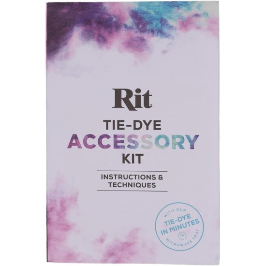 Rit Tie-Dye Accessory Kit for Clothing, Décor, and Crafts – Kit with Color Fixative