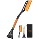 AstroAI 27" Snow Brush and Ice Scrapers for Car Windshield, Detachable Snow Scrapers with Ergonomic Foam Grip for Cars, Trucks, SUVs (Heavy Duty ABS, PVC Brush, Orange) AstroAI 27" Snow Brush and Ice Scrapers for Car Windshield, Detachable Snow Scrapers with Ergonomic Foam Grip for Cars, Trucks, SUVs (Heavy Duty ABS, PVC Brush, Orange)
