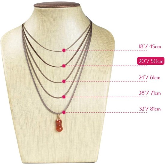 Selizo 100Pcs Necklace Cord for Jewelry Making, Black Waxed String Bracelet Making Supplies