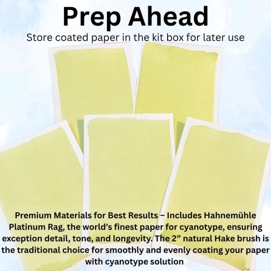 Jacquard Cyanotype Kit – Sun Printing Kit for Fabric, Paper and More, Complete Cyanotype Kit with Pre-Measured Cyanotype Chemicals, Easy-to-Use, Includes All You Need to Create Sun Prints Jacquard Cyanotype Kit – Sun Printing Kit for Fabric, Paper and More, Complete Cyanotype Kit with Pre-Measured Cyanotype Chemicals, Easy-to-Use, Includes All You Need to Create Sun Prints