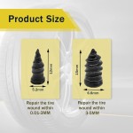 60PCS Tire Repair Rubber Nail, Vacuum Tire Repair Kits Spiral Rubber Nails, Tire Screw Plug Fast Tool Self Service Tire Repair Nail for car, Motorcycle, Truck, Tractor Tire Puncture Repair 60PCS Tire Repair Rubber Nail, Vacuum Tire Repair Kits Spiral Rubber Nails, Tire Screw Plug Fast Tool Self Service Tire Repair Nail for car, Motorcycle, Truck, Tractor Tire Puncture Repair