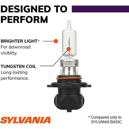 SYLVANIA - 9005 XtraVision Halogen Headlight Bulb - High-Performance Car Headlight - Halogen Light with No Glare - for Automotive - 2 Bulbs SYLVANIA - 9005 XtraVision Halogen Headlight Bulb - High-Performance Car Headlight - Halogen Light with No Glare - for Automotive - 2 Bulbs