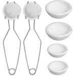 Novellaire-8 Pcs Crucibles for Melting Metal Kit, 4 Ceramic Quartz Crucibles and 2 Upgraded and Enlarged Ceramic Quartz Crucibles, 2 Pcs Whipclip Handle 2a, Melting Metals Like Gold and Silver Novellaire-8 Pcs Crucibles for Melting Metal Kit, 4 Ceramic Quartz Crucibles and 2 Upgraded and Enlarged Ceramic Quartz Crucibles, 2 Pcs Whipclip Handle 2a, Melting Metals Like Gold and Silver