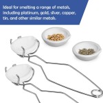 Novellaire-8 Pcs Crucibles for Melting Metal Kit, 4 Ceramic Quartz Crucibles and 2 Upgraded and Enlarged Ceramic Quartz Crucibles, 2 Pcs Whipclip Handle 2a, Melting Metals Like Gold and Silver Novellaire-8 Pcs Crucibles for Melting Metal Kit, 4 Ceramic Quartz Crucibles and 2 Upgraded and Enlarged Ceramic Quartz Crucibles, 2 Pcs Whipclip Handle 2a, Melting Metals Like Gold and Silver