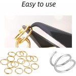 6 Size Gold and Sliver Jump Rings,Double Loops Round Split Small and Medium Key Chain Ring for Jewelry Making and Keychain Home Car Dog tag Rings DIY Crafts 6 Size Gold and Sliver Jump Rings,Double Loops Round Split Small and Medium Key Chain Ring for Jewelry Making and Keychain Home Car Dog tag Rings DIY Crafts