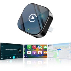 Wireless CarPlay Adapter2026 Upgraded – Suitable for Apple iPhone & Android, with Compact Size, Plug-and-Play Convenience, and Fast, Stable Connection for CarPlay & Android Applications