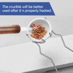 Novellaire-8 Pcs Crucibles for Melting Metal Kit, 4 Ceramic Quartz Crucibles and 2 Upgraded and Enlarged Ceramic Quartz Crucibles, 2 Pcs Whipclip Handle 2a, Melting Metals Like Gold and Silver Novellaire-8 Pcs Crucibles for Melting Metal Kit, 4 Ceramic Quartz Crucibles and 2 Upgraded and Enlarged Ceramic Quartz Crucibles, 2 Pcs Whipclip Handle 2a, Melting Metals Like Gold and Silver