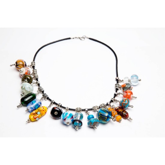 Selizo 100Pcs Necklace Cord for Jewelry Making, Black Waxed String Bracelet Making Supplies