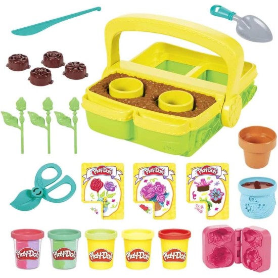 Play-Doh Blooming Flower Garden Toy Playset, Nature Pretend Play, Kids Arts & Crafts Ages 3+