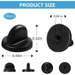 50PCS Rubber Pin Backs – PVC Lapel Pin Backings, Replacement for Enamel Pins, Badges, Hats, Brooch, Tie Tack, Butterfly Clutch Cap Keepers – Securely Hold Pins & Accessories - Black 50PCS Rubber Pin Backs – PVC Lapel Pin Backings, Replacement for Enamel Pins, Badges, Hats, Brooch, Tie Tack, Butterfly Clutch Cap Keepers – Securely Hold Pins & Accessories - Black