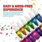 YDI Tie Dye Kit,12 Pre-Filled Bottles, Non-Toxic Permanent Fabric Dye, DIY Art & Crafts Activity, Tie Dye Party for Kids & Groups, Easy Clean Up