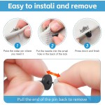 50PCS Rubber Pin Backs – PVC Lapel Pin Backings, Replacement for Enamel Pins, Badges, Hats, Brooch, Tie Tack, Butterfly Clutch Cap Keepers – Securely Hold Pins & Accessories - Black 50PCS Rubber Pin Backs – PVC Lapel Pin Backings, Replacement for Enamel Pins, Badges, Hats, Brooch, Tie Tack, Butterfly Clutch Cap Keepers – Securely Hold Pins & Accessories - Black