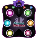 Flooyes Dance Mat Toys for 3-12 Year Old Kids, Electronic Dance Pad with Light-up 6-Button Wireless Bluetooth, Music Dance with 5 Game Modes, Birthday Toys Gifts for 3 4 5 6 7 8 9 10+ Year Old Girls Flooyes Dance Mat Toys for 3-12 Year Old Kids, Electronic Dance Pad with Light-up 6-Button Wireless Bluetooth, Music Dance with 5 Game Modes, Birthday Toys Gifts for 3 4 5 6 7 8 9 10+ Year Old Girls