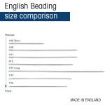 The Beadsmith English Beading Needles, Size 10, 4 Needles per Card, Made in England, Use for Loom Weaving Beadwork, Off-Loom Stitching and Jewelry Making with Seed Beads