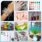 PH PandaHall 2160pcs 6mm Crystal Beads Bicone Bracelet Bead Faceted Acrylic Beads 24 Colors Rainbow Loose Craft Bead for Friendship Bracelet Necklace Earring Jewelry Making Flower Bag Decoration