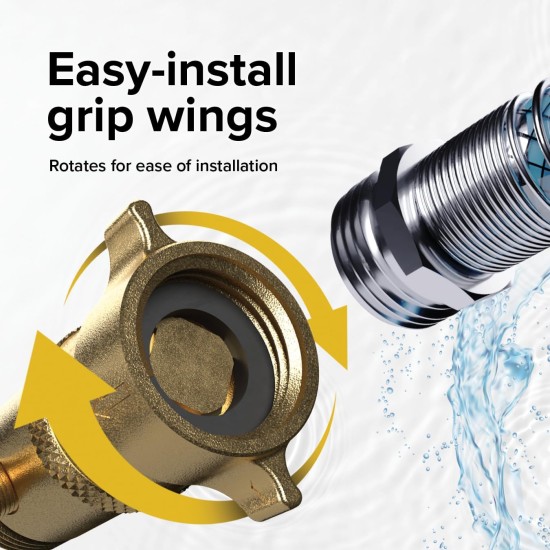 Camco Brass Marine/RV Water Pressure Regulator – Protects RV Kitchen Small Appliances, Plumbing & Hoses – Reduces RV Water Pressure to Safe & Consistent 40-50 PSI – Drinking Water Safe (40055) Camco Brass Marine/RV Water Pressure Regulator – Protects RV Kitchen Small Appliances, Plumbing & Hoses – Reduces RV Water Pressure to Safe & Consistent 40-50 PSI – Drinking Water Safe (40055)