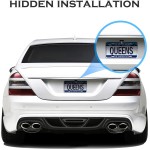 Pixelman Universal Car Rear View Camera License Plate Bracket, Upgraded Full Stainless Steel Backup Camera Mount, Dash Cam Mirror Accessory, Only Installation Holder