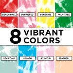 Tulip One-Step Tie-Dye Kit Summer Splash Set, Easy for Beginner Skill Levels, 8 Easy Squeeze, Pre-Filled Bottles, Swim Party Vibrant Colors