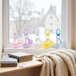 KJML DIY Keychain clip 60pcs Swivel Snap Lobster Claw Keychain Clasps Lanyard Hardware Key Chain Hooks for Bag Charm