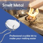 Novellaire-8 Pcs Crucibles for Melting Metal Kit, 4 Ceramic Quartz Crucibles and 2 Upgraded and Enlarged Ceramic Quartz Crucibles, 2 Pcs Whipclip Handle 2a, Melting Metals Like Gold and Silver Novellaire-8 Pcs Crucibles for Melting Metal Kit, 4 Ceramic Quartz Crucibles and 2 Upgraded and Enlarged Ceramic Quartz Crucibles, 2 Pcs Whipclip Handle 2a, Melting Metals Like Gold and Silver