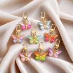 KJML DIY Keychain clip 60pcs Swivel Snap Lobster Claw Keychain Clasps Lanyard Hardware Key Chain Hooks for Bag Charm