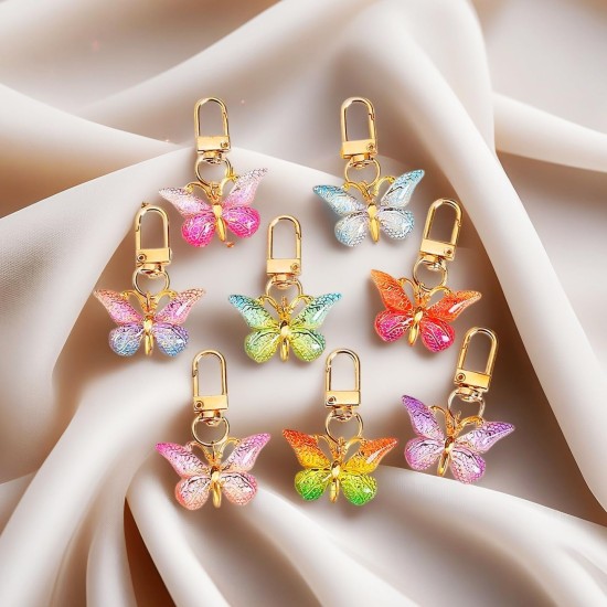 KJML DIY Keychain clip 60pcs Swivel Snap Lobster Claw Keychain Clasps Lanyard Hardware Key Chain Hooks for Bag Charm