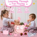 Play Purse for Little Girls, 23PCS Toddler Purse with Pretend Makeup for Kids, Princess Toys Includes Crossbody Bag, Phone, Wallet, Keys, Kids Toy Purse Birthday Gift Toys for Girls 3 4 5 6+ Play Purse for Little Girls, 23PCS Toddler Purse with Pretend Makeup for Kids, Princess Toys Includes Crossbody Bag, Phone, Wallet, Keys, Kids Toy Purse Birthday Gift Toys for Girls 3 4 5 6+