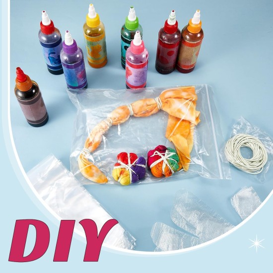 Silkfly 10 Set White Cotton Wine Bottle Bags for Tie Dye Kit, Items Things to Tie Dye, Bulk Blank Wine Bottle Gift Bags with Drawstrings for DIY Birthday Wedding Party Supplies