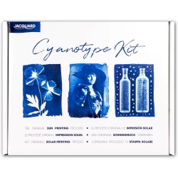 Jacquard Cyanotype Kit – Sun Printing Kit for Fabric, Paper and More, Complete Cyanotype Kit with Pre-Measured Cyanotype Chemicals, Easy-to-Use, Includes All You Need to Create Sun Prints