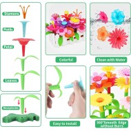 CENOVE Birthday Toys Gifts for 3 4 5 Years Old Toddler Girls Boys,Flower Garden Building Toy STEM Educational Activity Preschool Gift Toys for Kids Age 3+ with Storage Box