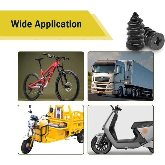 60PCS Tire Repair Rubber Nail, Vacuum Tire Repair Kits Spiral Rubber Nails, Tire Screw Plug Fast Tool Self Service Tire Repair Nail for car, Motorcycle, Truck, Tractor Tire Puncture Repair 60PCS Tire Repair Rubber Nail, Vacuum Tire Repair Kits Spiral Rubber Nails, Tire Screw Plug Fast Tool Self Service Tire Repair Nail for car, Motorcycle, Truck, Tractor Tire Puncture Repair