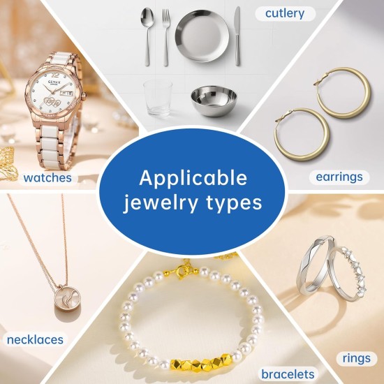 CLWBO 4PCS Silver Polish Cloth 10”×12”, Jewelry Polishing Cloth for Gold Silver Platinum, Reusable, Polishing Cloth for Jewelry & Silverware, Effective Silver Polish to Clean & Shine Jewelry CLWBO 4PCS Silver Polish Cloth 10”×12”, Jewelry Polishing Cloth for Gold Silver Platinum, Reusable, Polishing Cloth for Jewelry & Silverware, Effective Silver Polish to Clean & Shine Jewelry