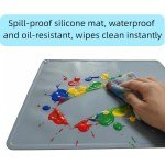 ZZOFSWORM Tie Dye Kit with 2 Adjustable Folding Racks, Non-Slip Silicone Pad & 100 Disposable Gloves | DIY Tie-Dye Supplies for Shirts, Scarves, Bags | Easy Clean, Portable Craft Tool