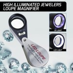 Gain Express Jewelers Loupe Magnifier, Jewelry Loop Magnifier with Light, Hastings Triplet Loupe 10X for Coin, Gem, Stamp, Diamond etc (White LED & UV Light) Gain Express Jewelers Loupe Magnifier, Jewelry Loop Magnifier with Light, Hastings Triplet Loupe 10X for Coin, Gem, Stamp, Diamond etc (White LED & UV Light)