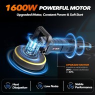 GEVEELIFE Buffer Polisher, 6 Inch/7 Inch 1600W Rotary Car Buffer Polisher Waxer, 7 Variable Speed 1000-3500 RPM, Detachable Handle for Car, Boat Sanding, Polishing, Waxing GEVEELIFE Buffer Polisher, 6 Inch/7 Inch 1600W Rotary Car Buffer Polisher Waxer, 7 Variable Speed 1000-3500 RPM, Detachable Handle for Car, Boat Sanding, Polishing, Waxing