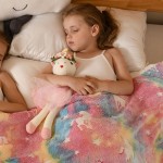 Unicorn Doll Stuffed Animal Toys for Girls - Ballerina Doll | Plush Carrier Bag | 3 Set Cloth Accessories, Kids Pretend Play Crochet Gifts, Birthday Gift for 3 4 5 6 Year Old Little Girl Unicorn Toys