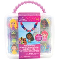 Disney Princess Necklace Activity Case – Jewelry Making Kit with Beads, Charms & Strings – Create Custom Princess Necklaces – Craft Gift for Girls Ages 3+ – Portable Storage Case Included