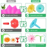 CENOVE Birthday Toys Gifts for 3 4 5 Years Old Toddler Girls Boys,Flower Garden Building Toy STEM Educational Activity Preschool Gift Toys for Kids Age 3+ with Storage Box CENOVE Birthday Toys Gifts for 3 4 5 Years Old Toddler Girls Boys,Flower Garden Building Toy STEM Educational Activity Preschool Gift Toys for Kids Age 3+ with Storage Box