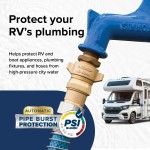 Camco Brass Marine/RV Water Pressure Regulator – Protects RV Kitchen Small Appliances, Plumbing & Hoses – Reduces RV Water Pressure to Safe & Consistent 40-50 PSI – Drinking Water Safe (40055) Camco Brass Marine/RV Water Pressure Regulator – Protects RV Kitchen Small Appliances, Plumbing & Hoses – Reduces RV Water Pressure to Safe & Consistent 40-50 PSI – Drinking Water Safe (40055)