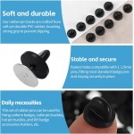 50PCS Rubber Pin Backs – PVC Lapel Pin Backings, Replacement for Enamel Pins, Badges, Hats, Brooch, Tie Tack, Butterfly Clutch Cap Keepers – Securely Hold Pins & Accessories - Black 50PCS Rubber Pin Backs – PVC Lapel Pin Backings, Replacement for Enamel Pins, Badges, Hats, Brooch, Tie Tack, Butterfly Clutch Cap Keepers – Securely Hold Pins & Accessories - Black