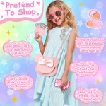 Play Purse for Little Girls, 23PCS Toddler Purse with Pretend Makeup for Kids, Princess Toys Includes Crossbody Bag, Phone, Wallet, Keys, Kids Toy Purse Birthday Gift Toys for Girls 3 4 5 6+ Play Purse for Little Girls, 23PCS Toddler Purse with Pretend Makeup for Kids, Princess Toys Includes Crossbody Bag, Phone, Wallet, Keys, Kids Toy Purse Birthday Gift Toys for Girls 3 4 5 6+