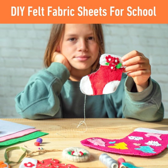 120 Pcs 12 x 12 Inch Felt Sheets for Craft Felt Squares Assorted Color for DIY Sewing Adult Patchwork Party Decor, 40 Colors