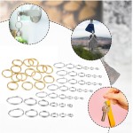 6 Size Gold and Sliver Jump Rings,Double Loops Round Split Small and Medium Key Chain Ring for Jewelry Making and Keychain Home Car Dog tag Rings DIY Crafts 6 Size Gold and Sliver Jump Rings,Double Loops Round Split Small and Medium Key Chain Ring for Jewelry Making and Keychain Home Car Dog tag Rings DIY Crafts