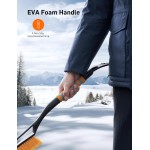 AstroAI 27" Snow Brush and Ice Scrapers for Car Windshield, Detachable Snow Scrapers with Ergonomic Foam Grip for Cars, Trucks, SUVs (Heavy Duty ABS, PVC Brush, Orange) AstroAI 27" Snow Brush and Ice Scrapers for Car Windshield, Detachable Snow Scrapers with Ergonomic Foam Grip for Cars, Trucks, SUVs (Heavy Duty ABS, PVC Brush, Orange)