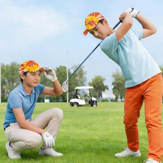 Silkfly 6 Pcs Cotton White Plain Baseball Cap for Tie Dye Kit Items Things for Tie Dye (Small)