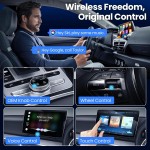 Wireless CarPlay Adapter2026 Upgraded – Suitable for Apple iPhone & Android, with Compact Size, Plug-and-Play Convenience, and Fast, Stable Connection for CarPlay & Android Applications
