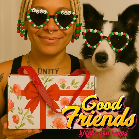 SJZWSD 5 Boxes Bracelet Making Kit Pony Beads, 6x9mm Kandi Rave & Hair Beads Set with UV Color Changing, Glow-in-Dark, Chrome & Alphabet Letters for Friendship Jewelry DIY Crafts