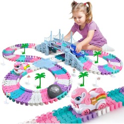 Car Toys for Kid 4-6, 194 PCS Race Car Track for Kids Ages 4-8, Monster Truck 2+ Year Old Birthday Gift Toddler Cars Toy for 3+ Year Old Girl Boy