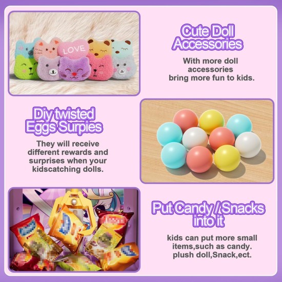Claw Machine for Kids Girl, Vending Machines Toys for Girls 4 5 6 7 8, Unicorns Girls Toys Age 6-8, Arcades Game Party Toy Age 6-7,Ideas Easter Birthday Gifts for Girl 4 5 6 Year Old